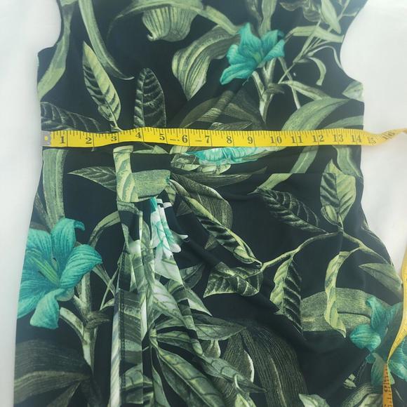 Connected Apparel Women Career Formal Pleated Waist Faux Wrap Size 6 Dress - Picture 10 of 12